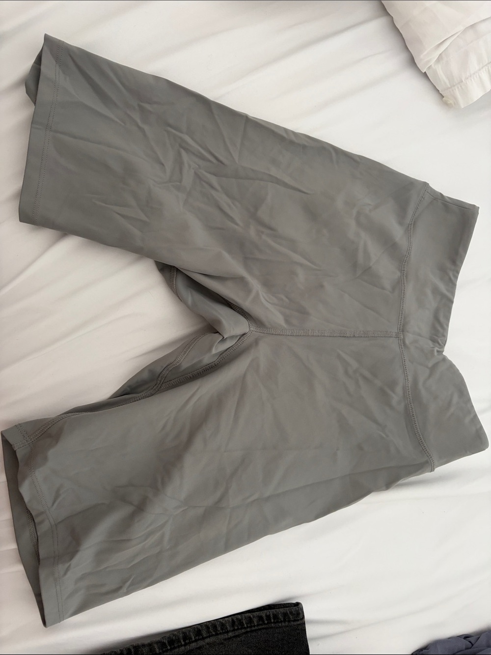 Women’s High-Waist Gray Bike Shorts